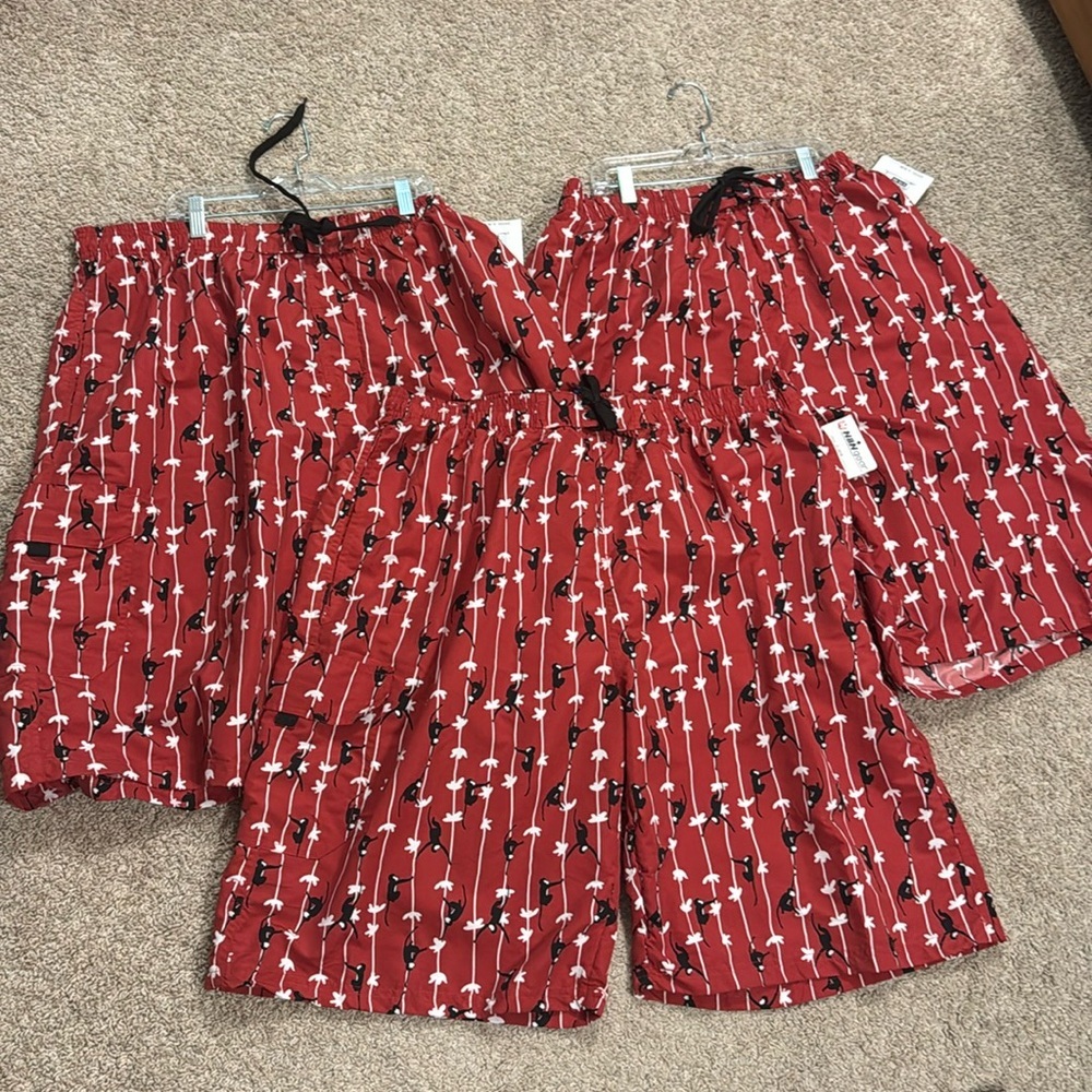 81. 3 NWT NBN Gear‎ Swim Trunks (3XL)